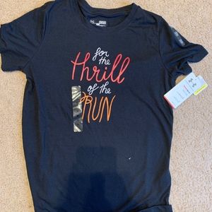 Under Armour "For The Thrill Of The Run" Black T